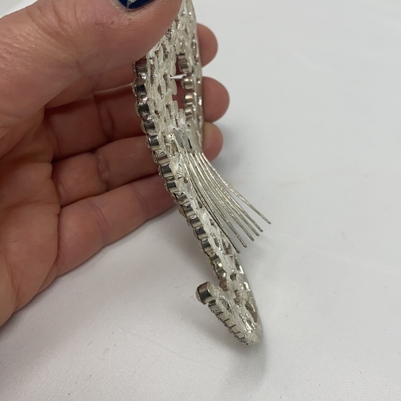 Large 4.5” Rhinestone Hair Comb Accessory - Picture 6 of 7